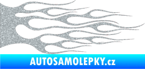 Samolepka Plameny 023 Ultra Metalic stříbrná metalíza