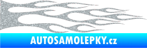 Samolepka Plameny 070 Ultra Metalic stříbrná metalíza