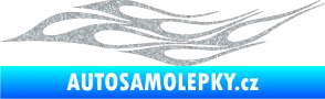 Samolepka Plameny 077 Ultra Metalic stříbrná metalíza