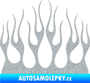 Samolepka Plameny 084 Ultra Metalic stříbrná metalíza