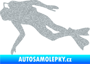 Samolepka Potápěč 002 levá Ultra Metalic stříbrná metalíza