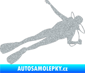 Samolepka Potápěč 004 pravá Ultra Metalic stříbrná metalíza