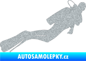Samolepka Potápěč 005 pravá Ultra Metalic stříbrná metalíza
