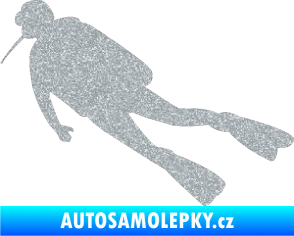 Samolepka Potápěč 006 levá Ultra Metalic stříbrná metalíza