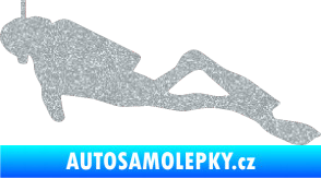 Samolepka Potápěč 009 levá Ultra Metalic stříbrná metalíza