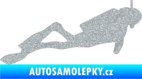 Samolepka Potápěč 009 pravá Ultra Metalic stříbrná metalíza