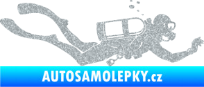 Samolepka Potápěč 011 pravá Ultra Metalic stříbrná metalíza