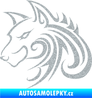 Samolepka Predator tattoo 001 levá Ultra Metalic stříbrná metalíza