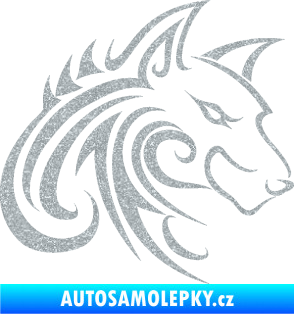 Samolepka Predator tattoo 001 pravá Ultra Metalic stříbrná metalíza