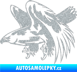 Samolepka Predators 034 levá Ultra Metalic stříbrná metalíza
