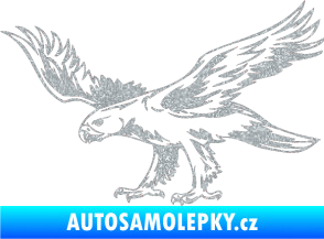 Samolepka Predators 043 levá Ultra Metalic stříbrná metalíza