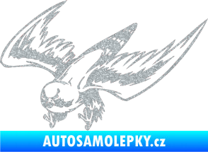Samolepka Predators 056 levá Ultra Metalic stříbrná metalíza