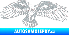 Samolepka Predators 077 pravá sova Ultra Metalic stříbrná metalíza