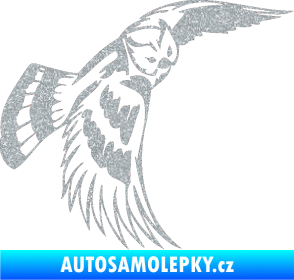 Samolepka Predators 081 pravá sova Ultra Metalic stříbrná metalíza