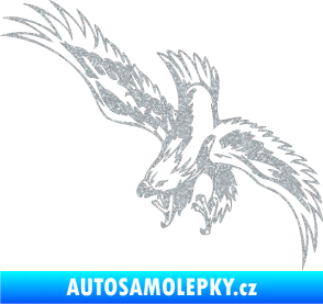 Samolepka Predators 098 levá Ultra Metalic stříbrná metalíza