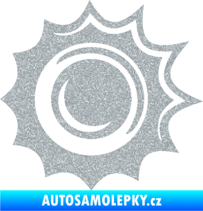 Samolepka Průstřel 003 levá Ultra Metalic stříbrná metalíza