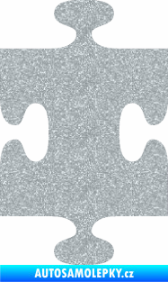 Samolepka Puzzle 002 dílek Ultra Metalic stříbrná metalíza