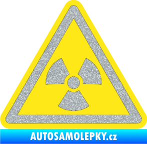 Samolepka Radioactive barevný trojúhelník Ultra Metalic stříbrná metalíza