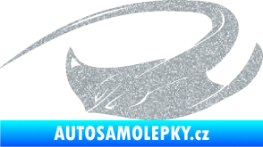 Samolepka Rejnok 002 levá Ultra Metalic stříbrná metalíza
