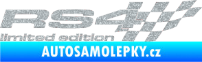 Samolepka RS4 limited edition pravá Ultra Metalic stříbrná metalíza
