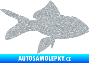 Samolepka Ryba 002 pravá Ultra Metalic stříbrná metalíza