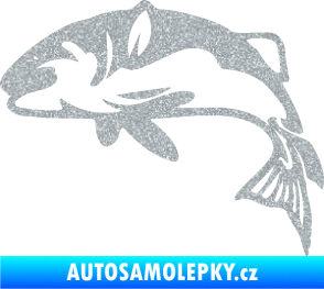 Samolepka Ryba 010 levá Ultra Metalic stříbrná metalíza