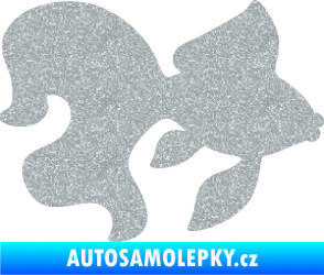 Samolepka Ryba 019 pravá závojnatka Ultra Metalic stříbrná metalíza