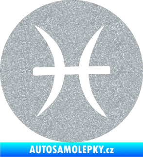 Samolepka Ryby 001 - horoskop Ultra Metalic stříbrná metalíza