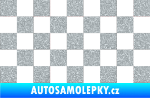 Samolepka Šachovnice 001 Ultra Metalic stříbrná metalíza