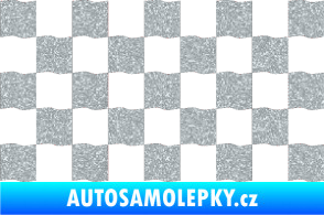 Samolepka Šachovnice 003 Ultra Metalic stříbrná metalíza