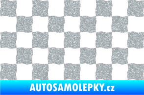 Samolepka Šachovnice 004 Ultra Metalic stříbrná metalíza