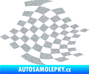 Samolepka Šachovnice 032 Ultra Metalic stříbrná metalíza