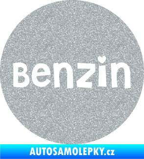 Samolepka Samolepka na víčko od nádrže 008 benzín Ultra Metalic stříbrná metalíza