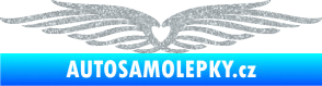 Samolepka Samolepka na zadní okno 002 srdce Ultra Metalic stříbrná metalíza