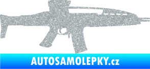 Samolepka Samopal 002 pravá Ultra Metalic stříbrná metalíza
