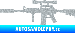 Samolepka Samopal 006 levá Ultra Metalic stříbrná metalíza