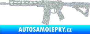 Samolepka Samopal 007 levá Ultra Metalic stříbrná metalíza