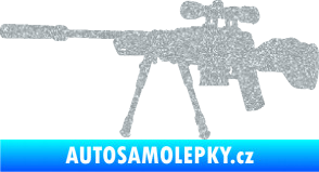 Samolepka Samopal 008 levá Ultra Metalic stříbrná metalíza