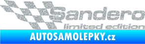 Samolepka Sandero limited edition levá Ultra Metalic stříbrná metalíza