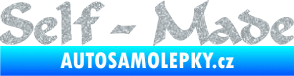 Samolepka Self made nápis Ultra Metalic stříbrná metalíza