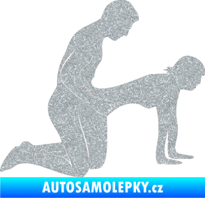 Samolepka Sexy siluety 024 Ultra Metalic stříbrná metalíza