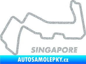 Samolepka Okruh Singapore Ultra Metalic stříbrná metalíza