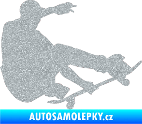 Samolepka Skateboard 009 pravá Ultra Metalic stříbrná metalíza
