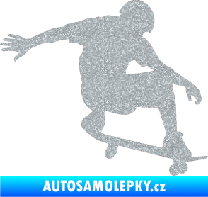 Samolepka Skateboard 012 pravá Ultra Metalic stříbrná metalíza