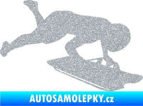 Samolepka Skeleton 002 pravá Ultra Metalic stříbrná metalíza