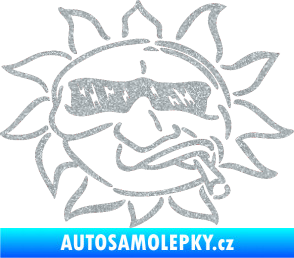 Samolepka Slunce pravá Ultra Metalic stříbrná metalíza
