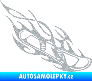 Samolepka Snowboard 015 pravá Ultra Metalic stříbrná metalíza