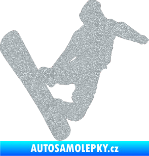 Samolepka Snowboard 020 pravá Ultra Metalic stříbrná metalíza
