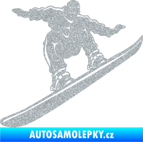 Samolepka Snowboard 038 pravá Ultra Metalic stříbrná metalíza