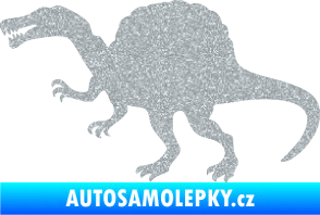 Samolepka Spinosaurus 001 levá Ultra Metalic stříbrná metalíza